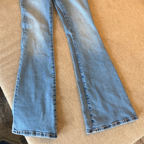Good American Light Blue Flare Jeans - Picture 3 of 5